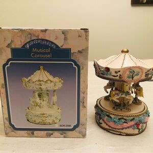 Elegant Pastel Musical Carousel